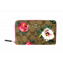 SMALL WALLET KHAKI FLOWER